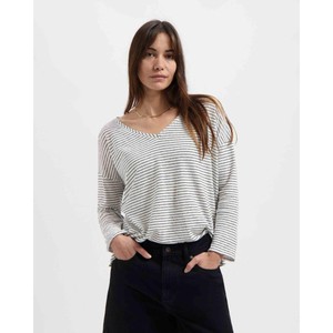 Yulia striped t-shirt - off white/dark navy from Brand Mission