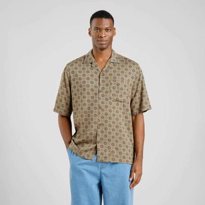 Marstrand shirt - Medaillon Ditsy Green from Brand Mission