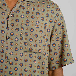 Marstrand shirt - Medaillon Ditsy Green from Brand Mission