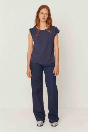 zur-4 top - navy violet from Brand Mission