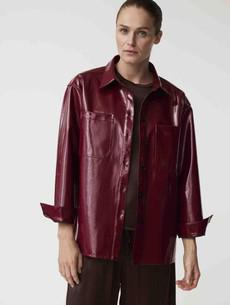 Louise shacket - merlot via Brand Mission