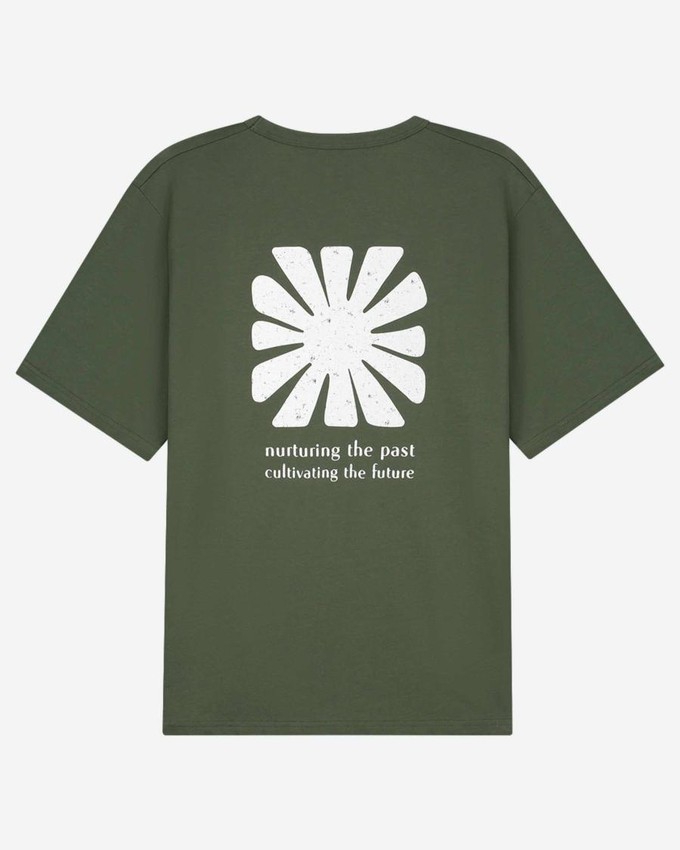 Liam t-shirt printed - Moss Green from Brand Mission