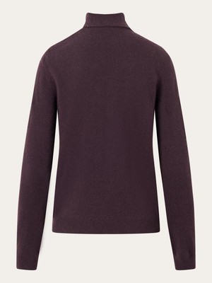 Roll neck pull - chocolate plum from Brand Mission