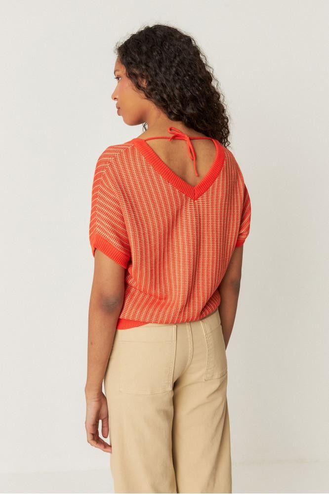 Kloe sweater - beige multicolour from Brand Mission