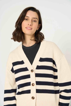 Leandra vest - navy wit from Brand Mission
