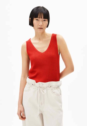 Caaro lino top - coral blush from Brand Mission