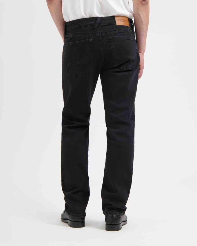Nick straight jeans - worn in black from Brand Mission