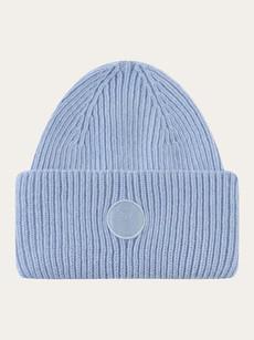 Big rib wool beanie - ashley blue via Brand Mission