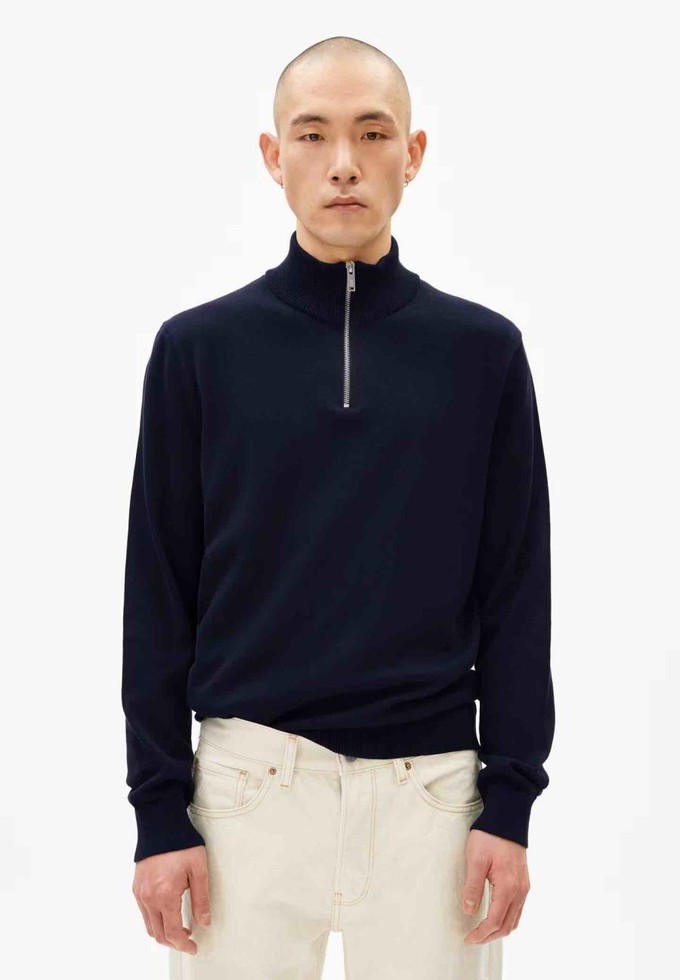 Faabes 1/4 zip knit - night sky from Brand Mission
