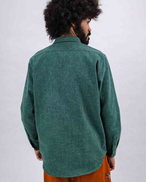 Flannel pizza overshirt - green from Brand Mission