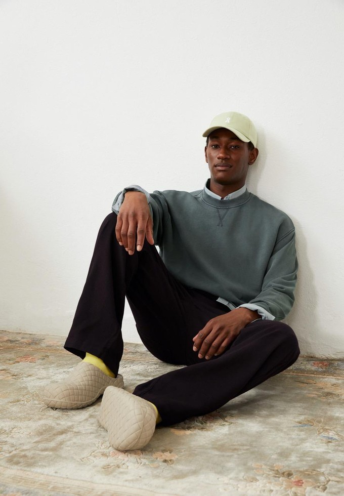 Esaad sweater - gmt dye space steel from Brand Mission