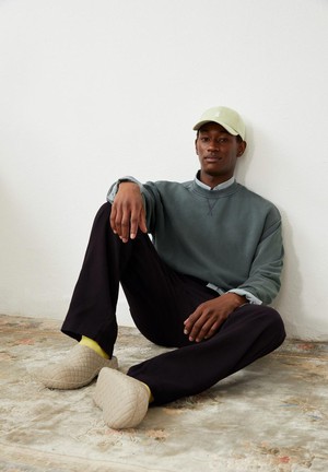 Esaad sweater - gmt dye space steel from Brand Mission
