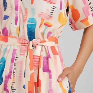 Kallvik dress - summer abstract multi color from Brand Mission