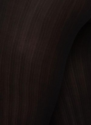 Panty Alma rib zwart - 70 den from Brand Mission