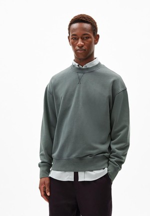 Esaad sweater - gmt dye space steel from Brand Mission