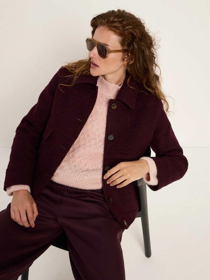 Walkjacke - bordeaux from Brand Mission