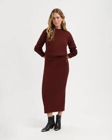Keira skirt - brick via Brand Mission