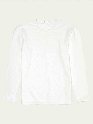 Structured slub sweater - egret from Brand Mission