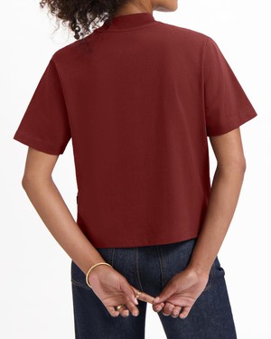 Jill heavy tee - brick from Brand Mission