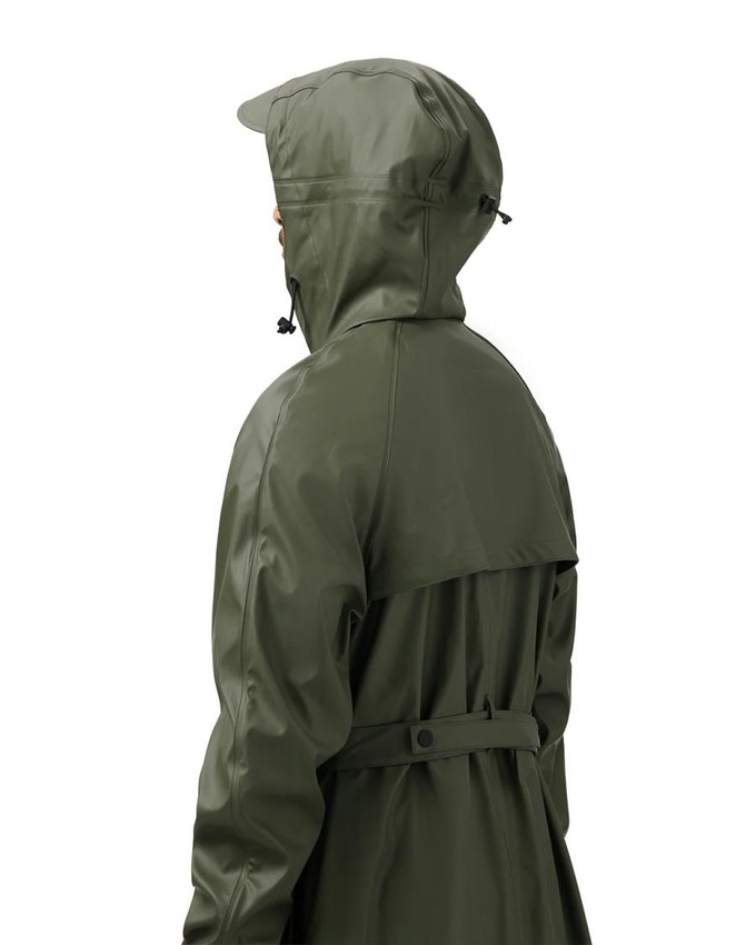 Original saddle regenjas - army green from Brand Mission