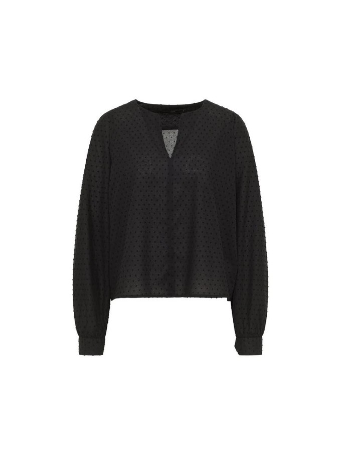 Blouse met embroidery - zwart from Brand Mission