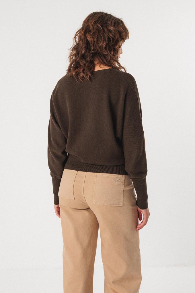 Ibar trui - dark brown from Brand Mission