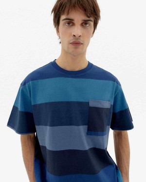 Aaron t-shirt - wave stripes from Brand Mission