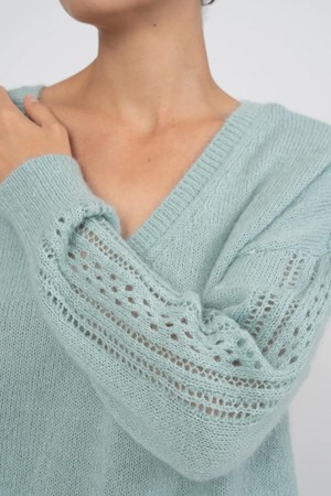 Moore trui - sage from Brand Mission