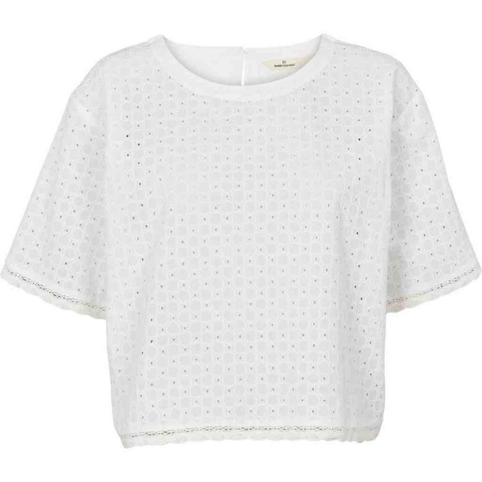 Adie crop tee - bright white from Brand Mission