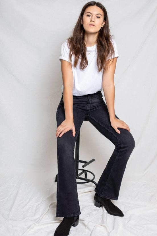 Amy bootcut - faded black from Brand Mission