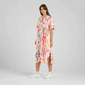 Kallvik dress - summer abstract multi color from Brand Mission