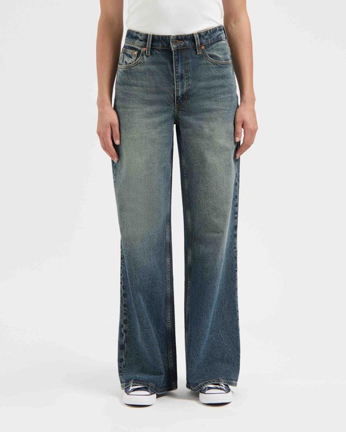 Harper loose flared jeans - retro blue from Brand Mission