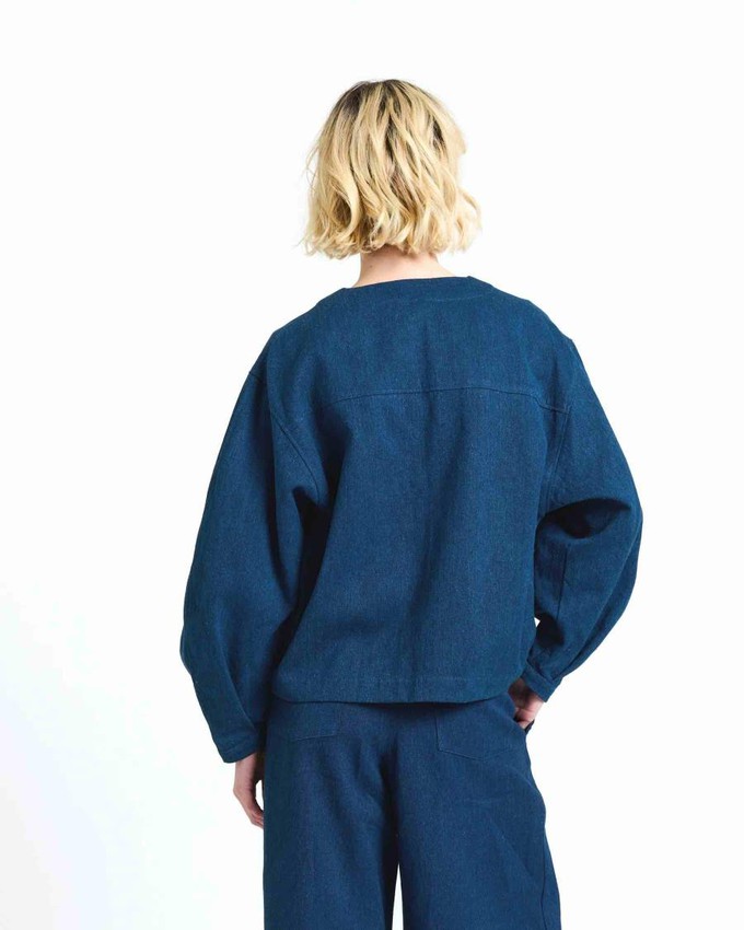 Faan bomber jasje - blue denim from Brand Mission