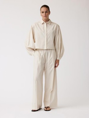 Moon flower broek -  Oatmeal from Brand Mission