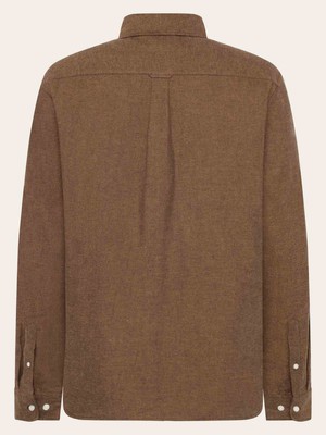 Flannel shirt fishbone - chocolate from Brand Mission