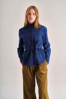 Ford denim blouse - dark denim via Brand Mission