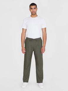 Fig linnen broek - olive via Brand Mission