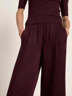 Pantalon tencel - bordeaux from Brand Mission