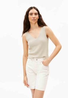 Caaro lino top - raw white via Brand Mission