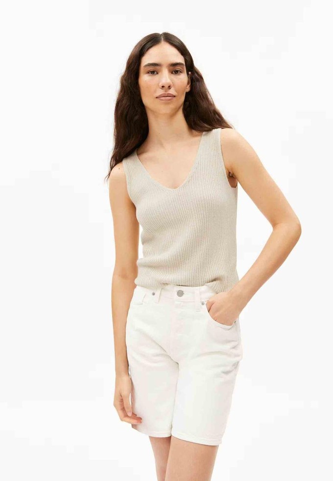 Caaro lino top - raw white from Brand Mission