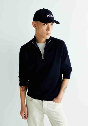 Faabes 1/4 zip knit - night sky from Brand Mission