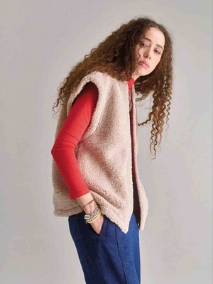 Georgie fleece gilet - sand from Brand Mission