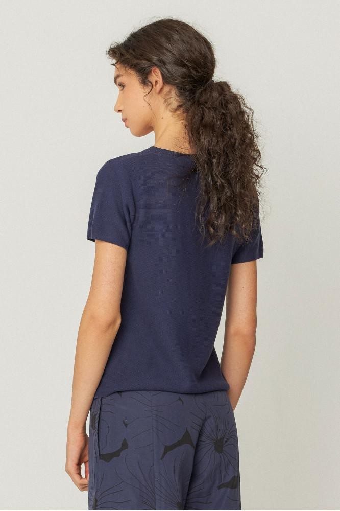Bidari top - navy violet from Brand Mission