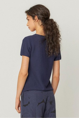 Bidari top - navy violet from Brand Mission