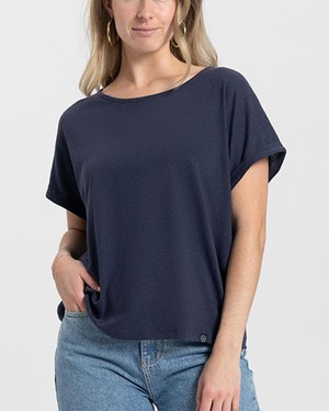 Bella linnen top - dark navy from Brand Mission