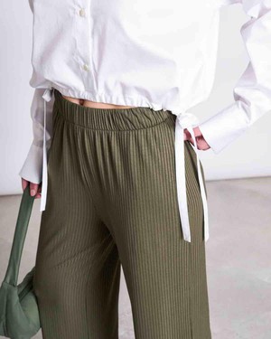 Smilla pants - dark olive from Brand Mission