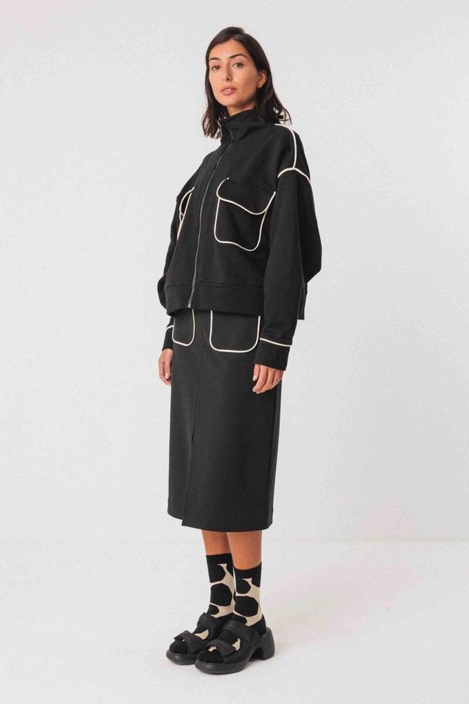 Ianire sweatjasje - zwart from Brand Mission