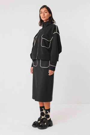 Ianire sweatjasje - zwart from Brand Mission