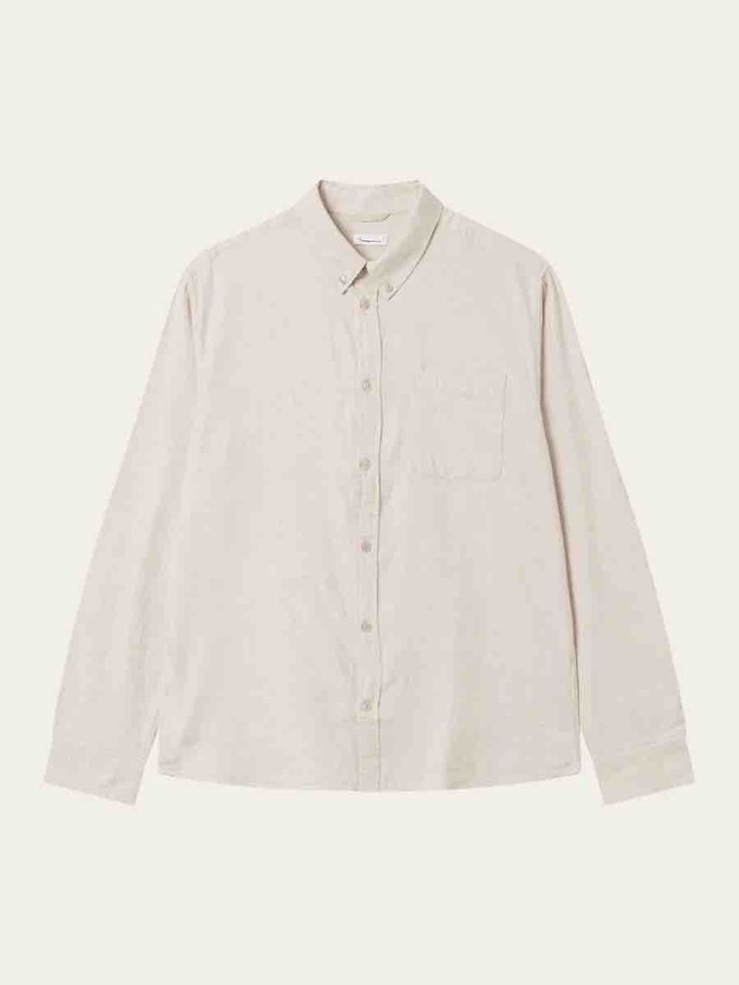 Organic cotton flannel shirt  - Greige from Brand Mission