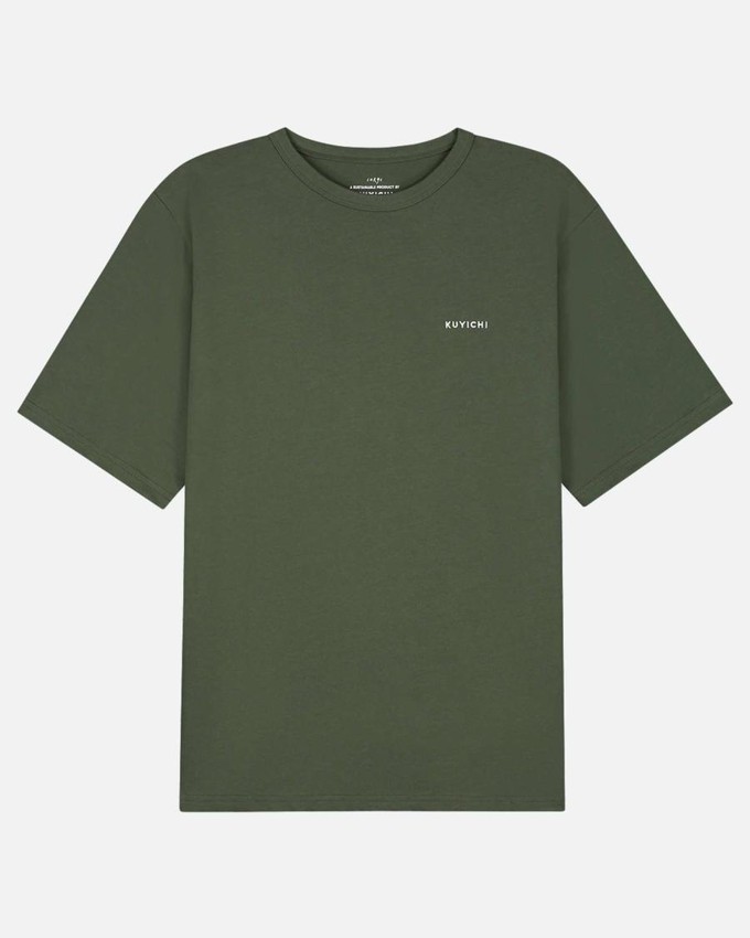 Liam t-shirt printed - Moss Green from Brand Mission